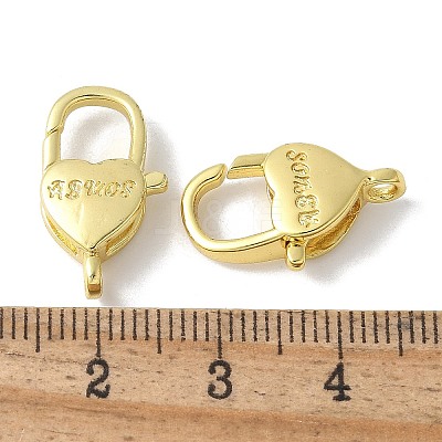 Brass Lobster Claw Clasps KK-F893-04G-1