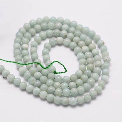 Natural Amazonite Beads Strands X-G-N0197-02-3mm-1