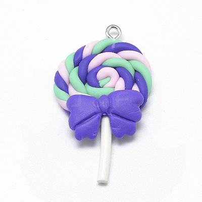 Handmade Polymer Clay Pendants CLAY-Q240-012A-1