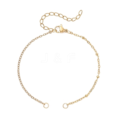 304 Stainless Steel Cable Chain and Satellite Chain Bracelet Making AJEW-JB01479-1