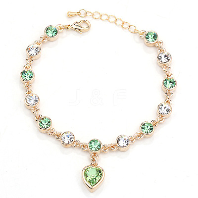 Alloy Rhinestone Charm Bracelets FS-WG1766B-10-1