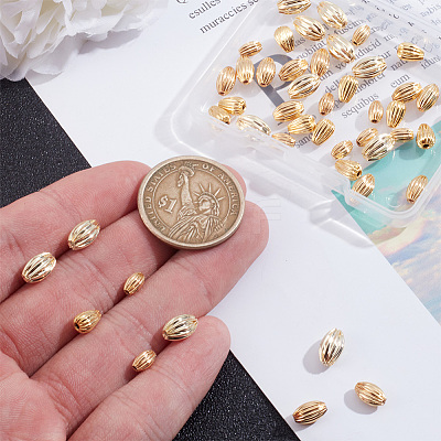 48Pcs 4 Style Brass Beads KK-GO0001-08-1
