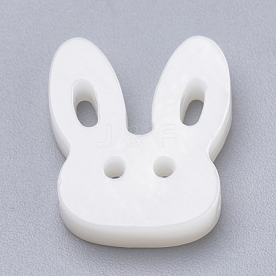 Bunny Natural Freshwater Shell Beads X-SHEL-T007-18-1