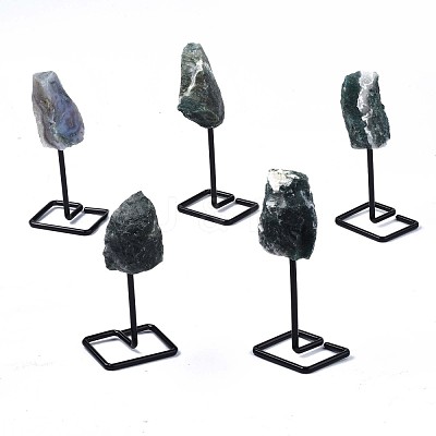 Natural Moss Agate Display Decorations G-N0236-040A-07-1