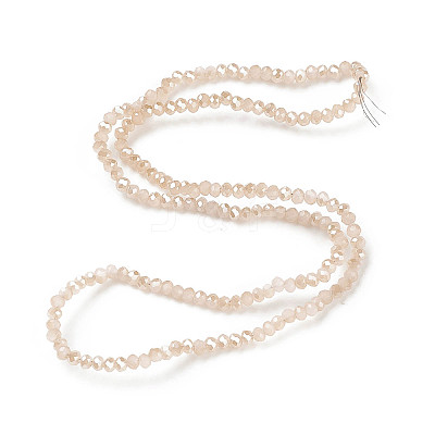 Electroplate Glass Beads Strands EGLA-J144-HR-C05-1