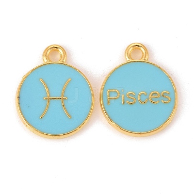 Alloy Enamel Pendants ENAM-S124-01B-16H-1
