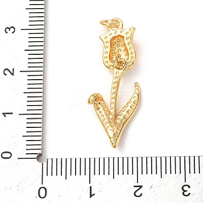 Brass with Enamel Pendants KK-CBA2F11-06G-03-1