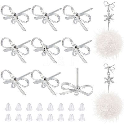 12Pcs Brass Stud Earring Findings KK-BC0012-63-1