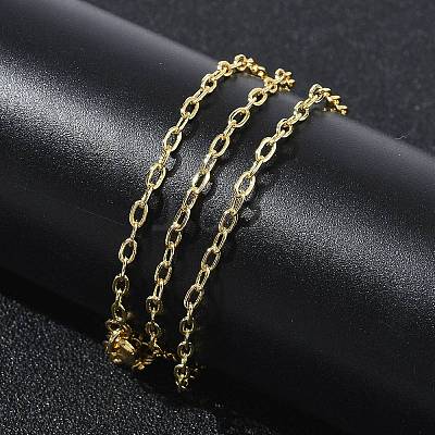 2.2MM Brass Cable Chain Necklaces for Women KK-CBA2293-09G-1