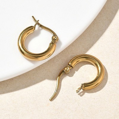 304 Stainless Steel Hoop Earrings for Women EJEW-A159-01G-1