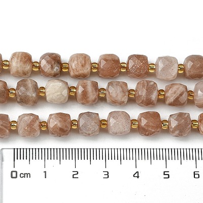 Natural Sunstone Beads Strands G-Q010-A01-01-1