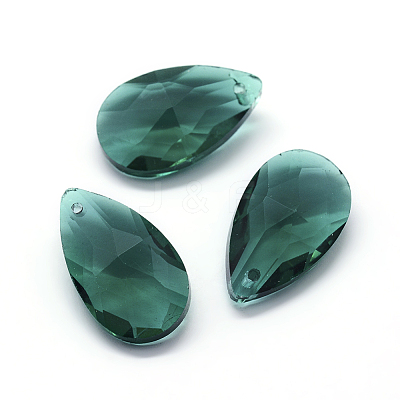 Faceted Glass Pendants GLAA-F069-L-A16-1