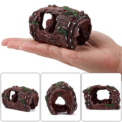 2Pcs 2 Colors Resin Stump Display Decorations DJEW-GF0001-87-1
