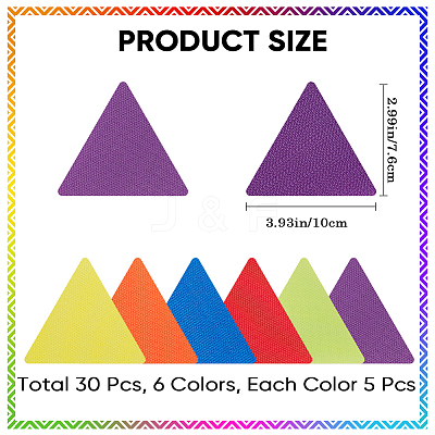 30Pcs 6 Colors Spot Markers Carpet Markers DIY-WH0013-62D-1