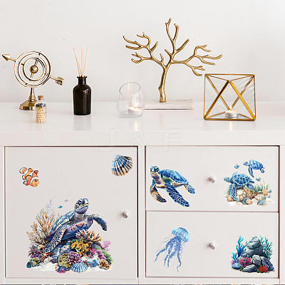 3 Sheets 3 Styles PVC Waterproof Decorative Stickers DIY-WH0404-146-1