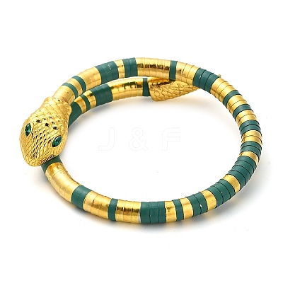 Snake Alloy Bangles for Women BJEW-Z135-01G-01-1