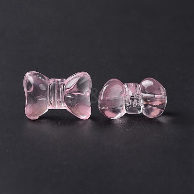 Transparent Spray Painted Glass Beads LS-GLAA-I050-11D-1