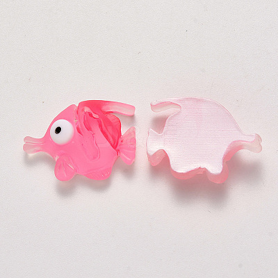 Translucent Frosted Resin Cabochons X-CRES-N022-13-1