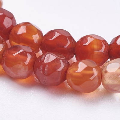 Natural Agate Beads Strands G-P365-07-4mm-1