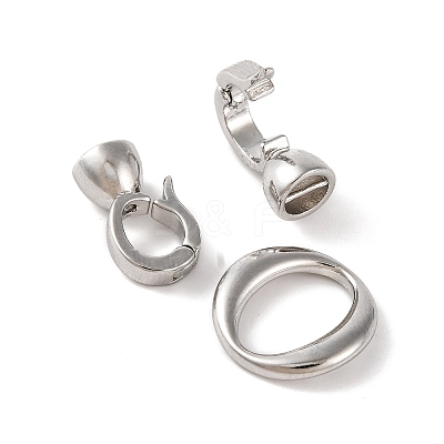 Brass Fold Over Clasps KK-U016-24P-1