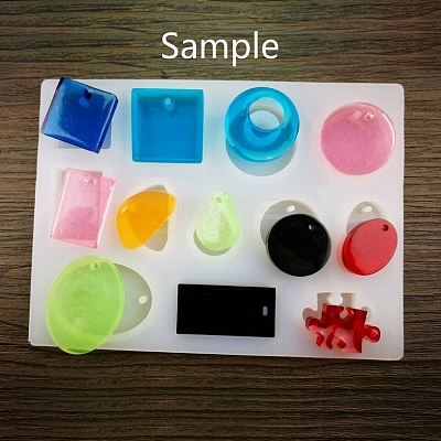 DIY Silicone Pendant Molds AJEW-P041-M-1