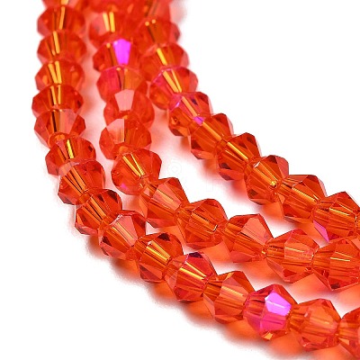 Transparent Electroplate Glass Beads Strands EGLA-A039-T2mm-L14-1