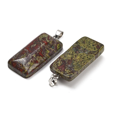 Natural Bloodstone Pendants GG-CBAA0EE-01P-14-1