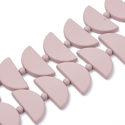 Rubberized Style Acrylic Beads MACR-T011-14D-1