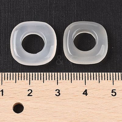 Natural White Chalcedony Linking Rings G-F773-04-1