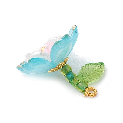 Transparent Acrylic Pendants X1-PALLOY-MZ00822-03-1