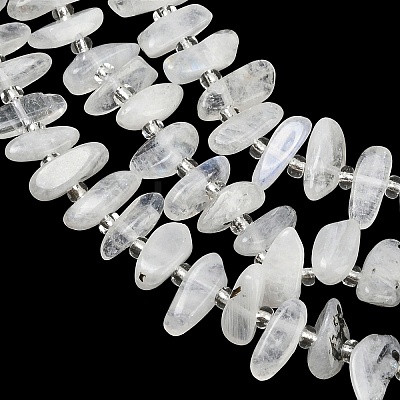 Natural Rainbow Moonstone Beads Strands GG-CBA3A44-A01-01-1