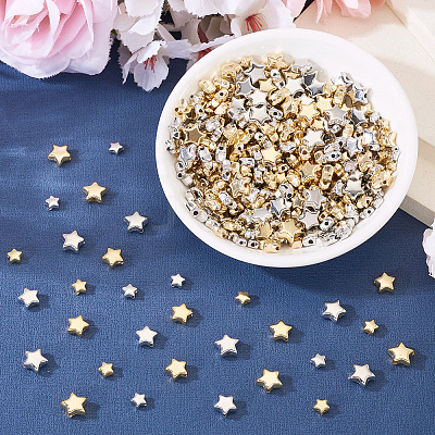 300Pcs 3 Styles CCB Plastic Beads CCB-TA0001-16-1