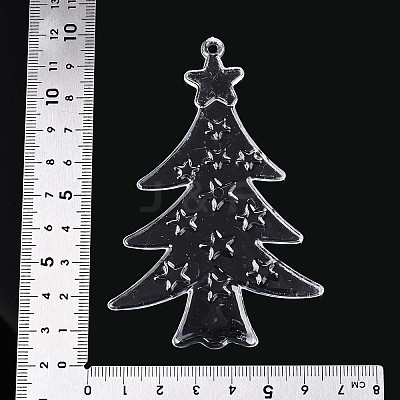 Transparent Plastic Big Pendants KY-T042-07-1