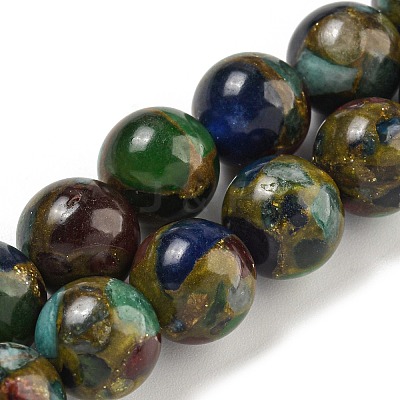 Synthetic Gold Clinquant Stone Beads Strands G-P549-A01-02B-1