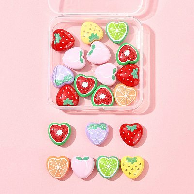 20Pcs 7 Styles Opaque Acrylic Beads MACR-FS0002-22-1