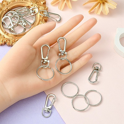 10Pcs Alloy Swivel Lobster Claw Clasps FIND-YW0004-31-1