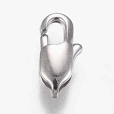 Non-Tarnish 316 Surgical Stainless Steel Lobster Claw Clasps X-STAS-Z013-01C-1