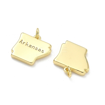 Brass Pendants KK-D229-22I-G-1