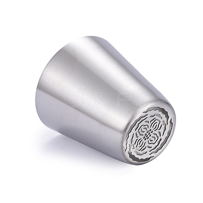 Non-Tarnish Floral Stainless Steel Russian Piping Tips DIY-D036-30P-1