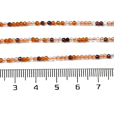 Transparent Glass Beads Strands GLAA-H027-01D-1