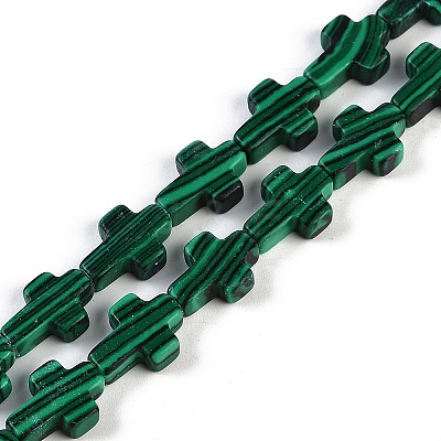 Synthetic Malachite Beads Strands G-I369-A12-01-1