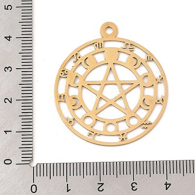 201 Stainless Steel Pendants STAS-Z109-02G-1-1