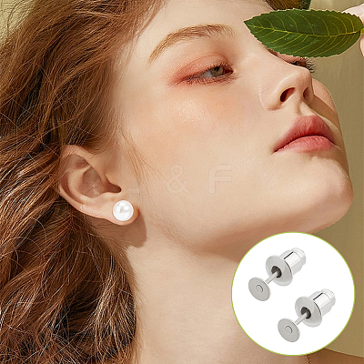 100Pcs Brass Stud Earring Findings KK-BC0013-23-1