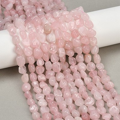 Natural Madagascar Rose Quartz Beads Strands G-Q060-E21-02-1