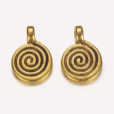 Tibetan Style Alloy Charms X-GLF0339Y-1