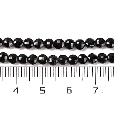 Natural Black Spinel Beads Strands X-G-F770-B01-01-1