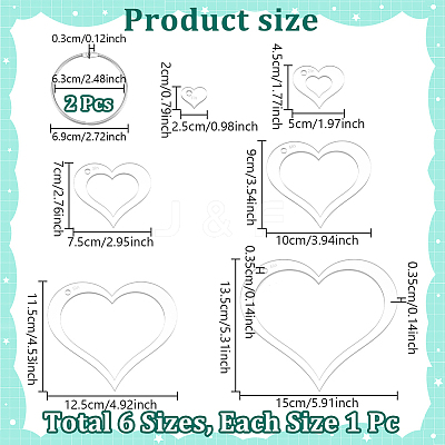 Transparent Acrylic Sewing Template AJEW-NB0007-10C-1