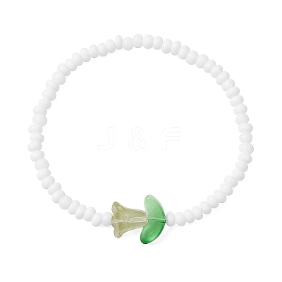 Glass Seed Beads Stretch Bracelets for Women BJEW-MZ00200-01-1