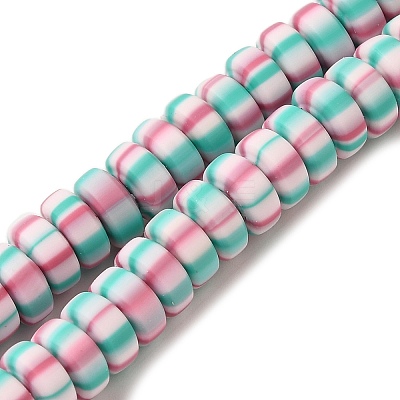Polymer Clay Beads Strands CLAY-H006-02C-1