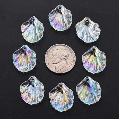 Transparent Acrylic Pendants MACR-S373-73-C05-1